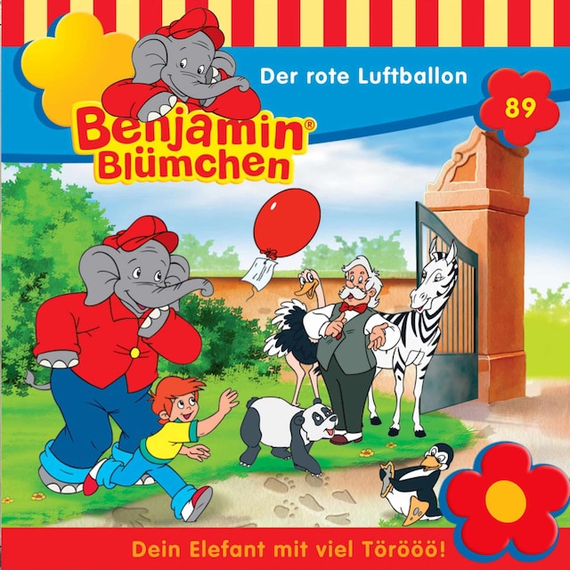 Buchcover für Benjamin Blümchen, Folge 89: Der rote Luftballon