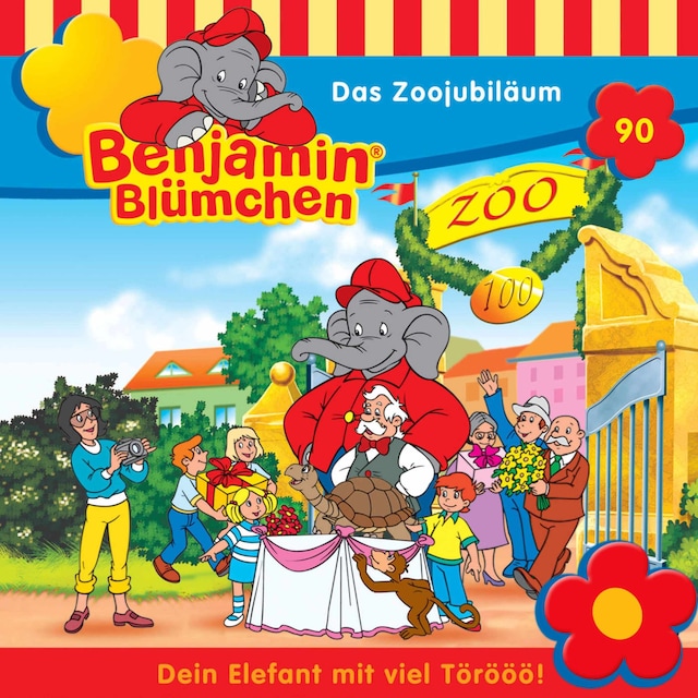 Buchcover für Benjamin Blümchen, Folge 90: Das Zoojubiläum
