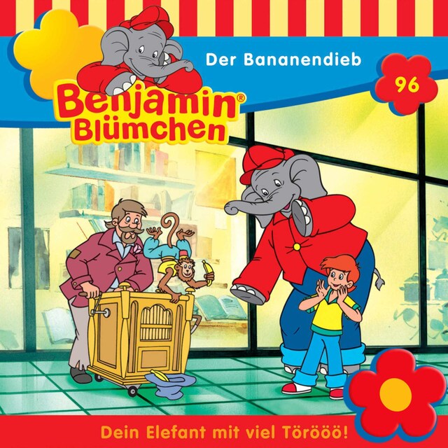 Buchcover für Benjamin Blümchen, Folge 96: Der Bananendieb