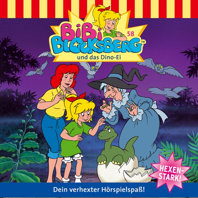 Buchcover für Bibi Blocksberg, Folge 58: Bibi und das Dino-Ei
