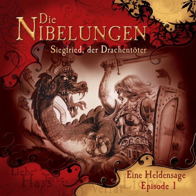 Kirjankansi teokselle Die Nibelungen, Folge 1: Siegfried, der Drachentöter