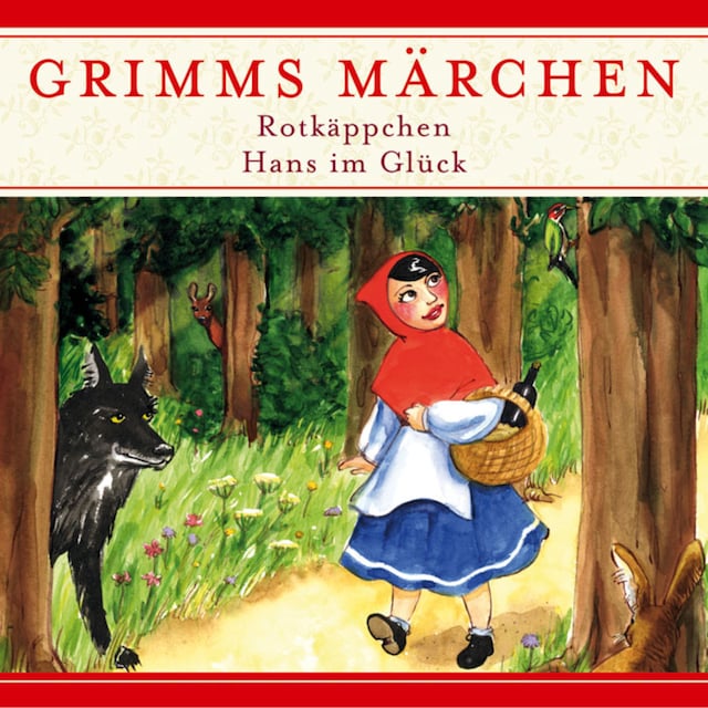 Buchcover für Grimms Märchen, Rotkäppchen / Hans im Glück