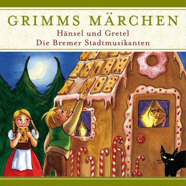 Book cover for Grimms Märchen, Hänsel und Gretel/ Die Bremer Stadtmusikanten