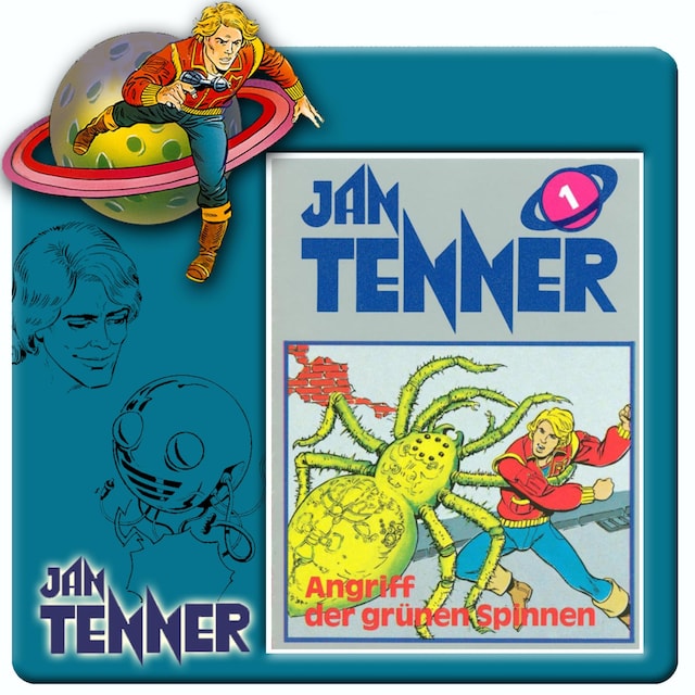 Kirjankansi teokselle Jan Tenner, Folge 1: Angriff der grünen Spinnen