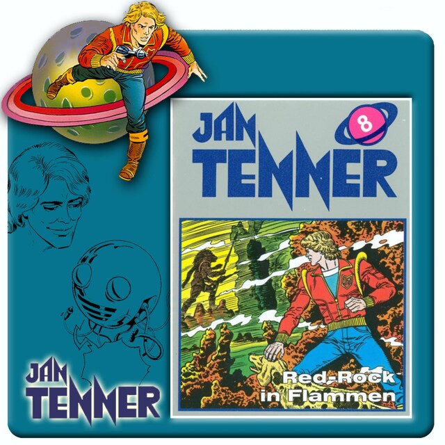 Copertina del libro per Jan Tenner, Folge 8: Red-Rock in Flammen