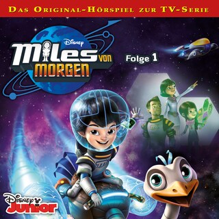 Miles von Morgen Hörspiel, Folge 1: Raumschiff außer Kontrolle / Strudel-Surfen / Die Reise zum Eisplaneten / Angriff der Flickorax bookCoverFor