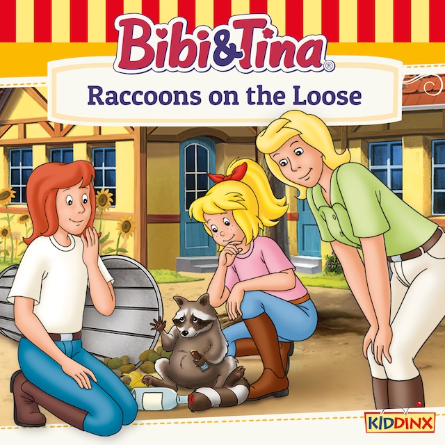 Book cover for Bibi and Tina, Raccoons on the Loose