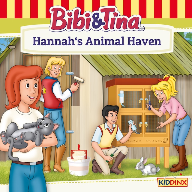 Book cover for Bibi and Tina, Hannah's Animal Haven