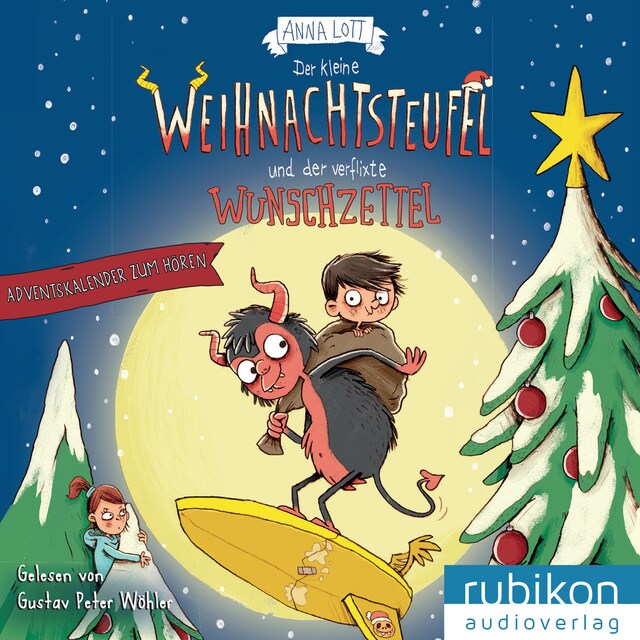 Kirjankansi teokselle Der kleine Weihnachtsteufel und der verflixte Wunschzettel