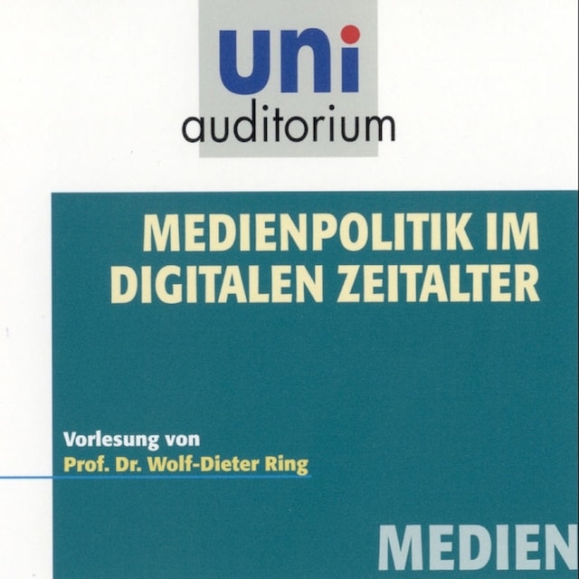 Buchcover für Medienpolitik im digitalen Zeitalter