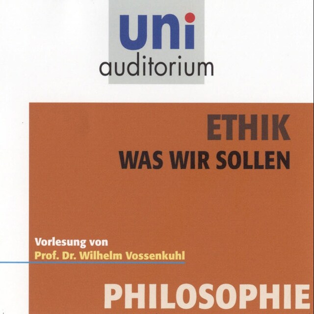 Book cover for Ethik - Was wir sollen