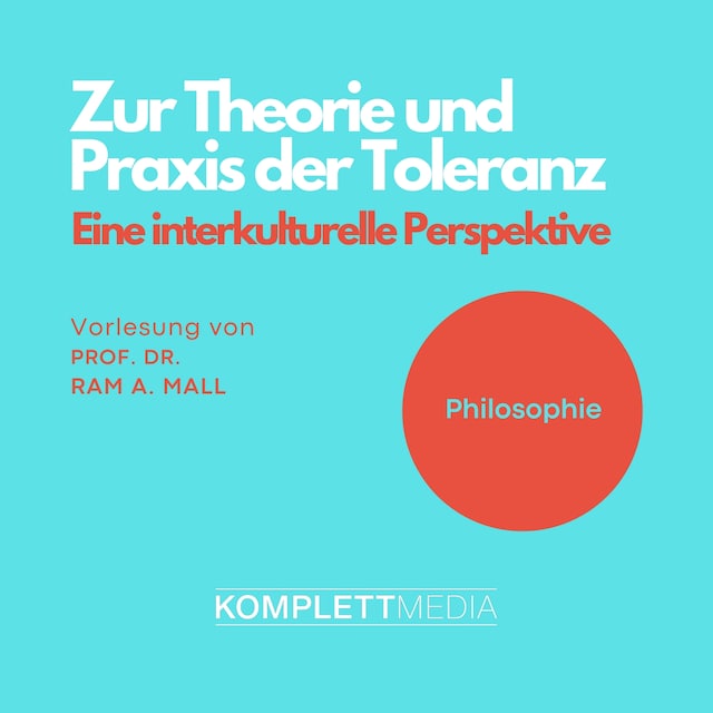 Buchcover für Philosophie: Zur Theorie und Praxis der Toleranz