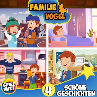 4 schöne Geschichten mit Familie Vogel als Hörbuch