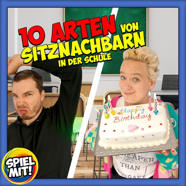 Buchcover für 10 Arten von Sitznachbarn in der Schule