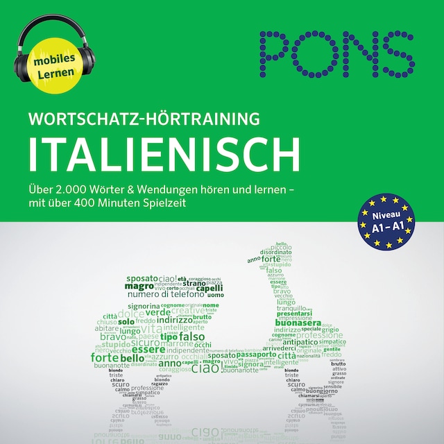 Kirjankansi teokselle PONS Wortschatz-Hörtraining Italienisch