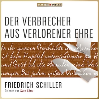 Der Verbrecher aus verlorener Ehre als Hörbuch