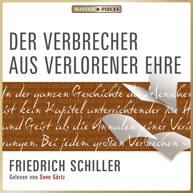 Book cover for Der Verbrecher aus verlorener Ehre