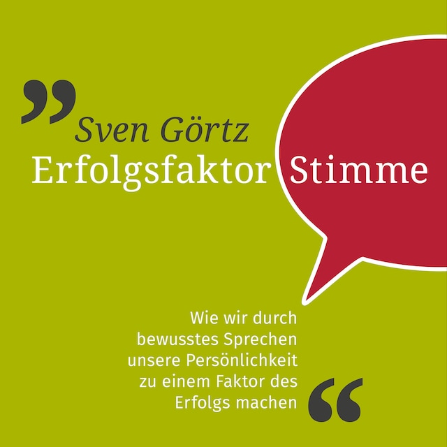 Book cover for Erfolgsfaktor Stimme