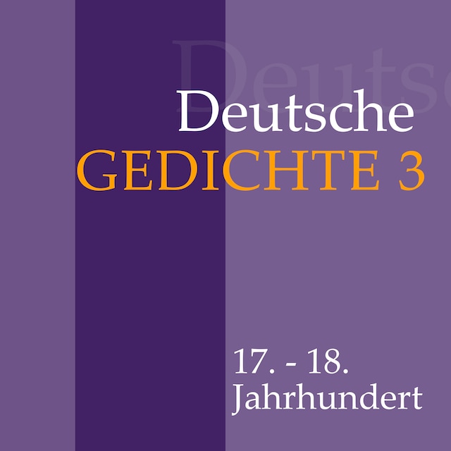 Buchcover für Deutsche Gedichte 3