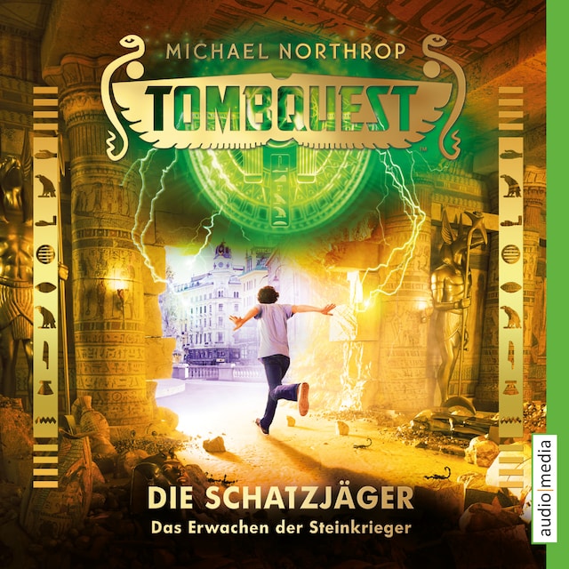 Book cover for Tombquest - Die Schatzjäger. Das Erwachen der Steinkrieger