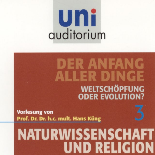 Buchcover für Naturwissenschaft und Religion 03: Der Anfang aller Dinge