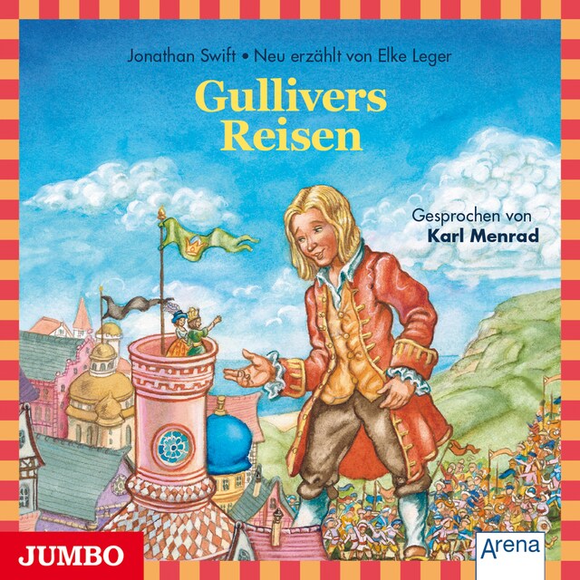 Kirjankansi teokselle Gullivers Reisen
