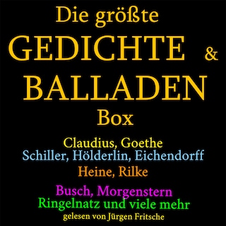 Die größte Gedichte und Balladen Box: 800 Meisterwerke als Hörbuch
