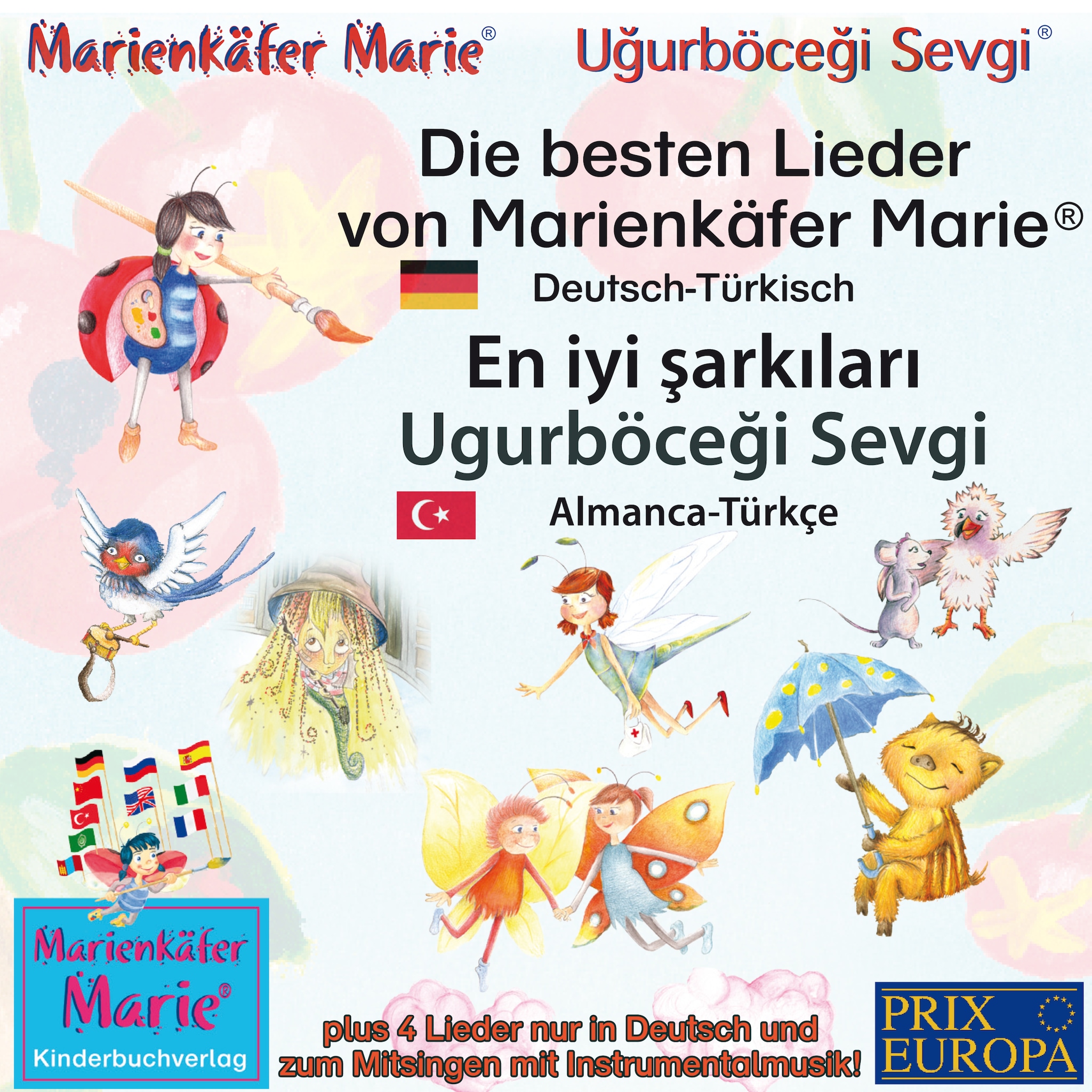 Die besten Kinderlieder von Marienkäfer Marie und ihren Freunden. Deutsch-Türkisch / En iyi şarkıları Ugurböceği Sevgi: Almanca-Türkçe. ilmaiseksi