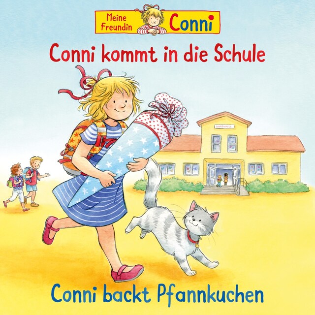 Bokomslag för Conni kommt in die Schule (neu) / Conni backt Pfannkuchen