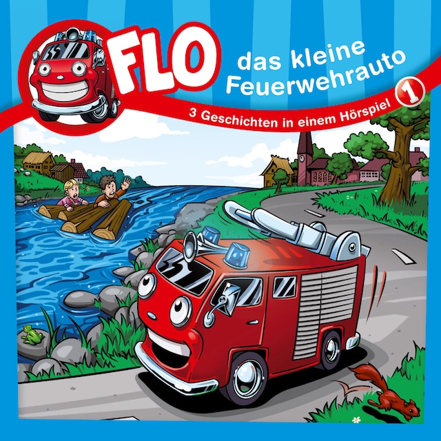 Buchcover für 01: Flo, das kleine Feuerwehrauto