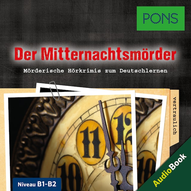 Buchcover für PONS Hörkrimi Deutsch: Der Mitternachtsmörder