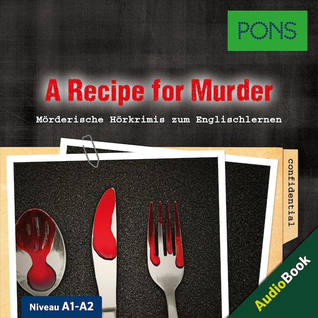 Boekomslag van PONS Hörkrimi Englisch: A Recipe for Murder
