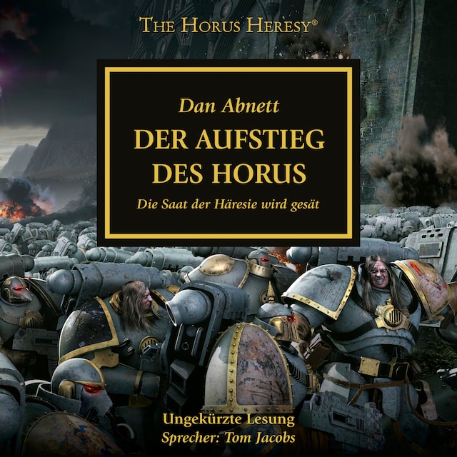 Boekomslag van The Horus Heresy 01: Der Aufstieg des Horus