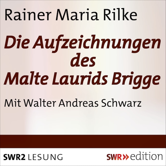 Portada de libro para Die Aufzeichnungen des Malte Laurids Brigge