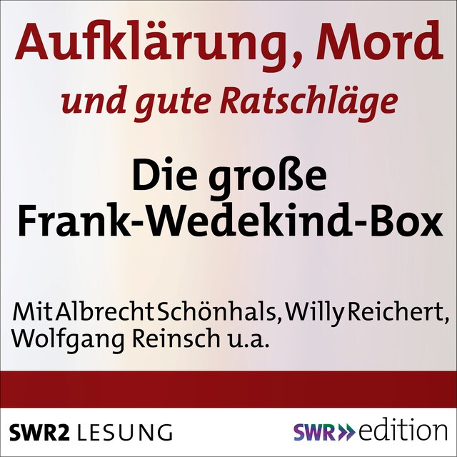 Kirjankansi teokselle Aufklärung, Mord und gute Ratschläge