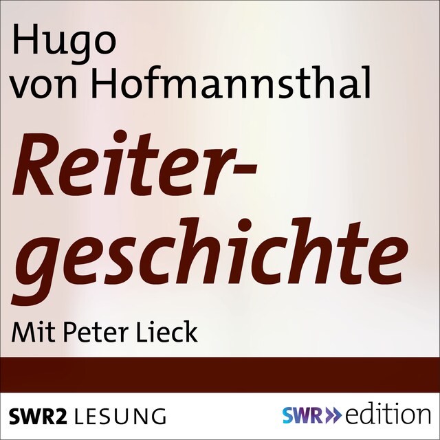 Book cover for Reitergeschichte
