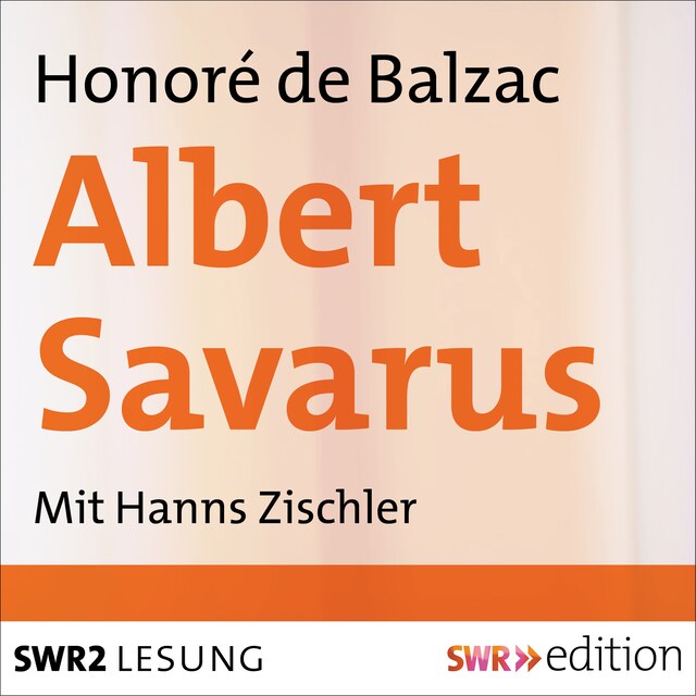 Buchcover für Albert Savarus