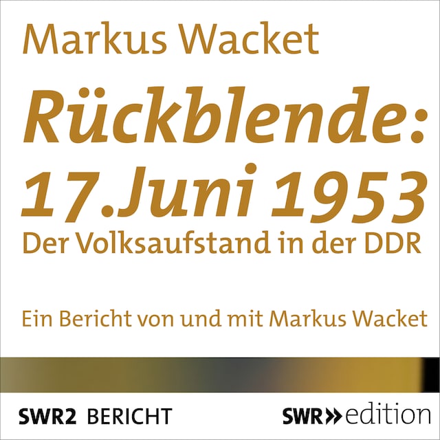 Book cover for Rückblende: 17. Juni 1953