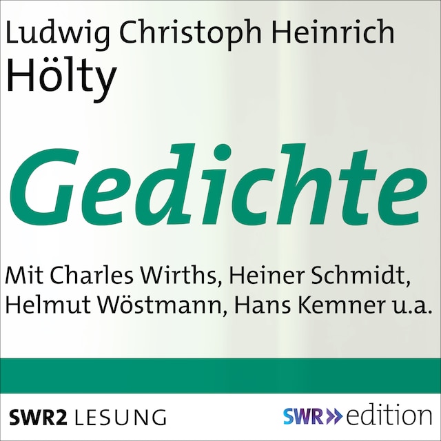 Okładka książki dla Ludwig Christoph Heinrich Hölty - Gedichte