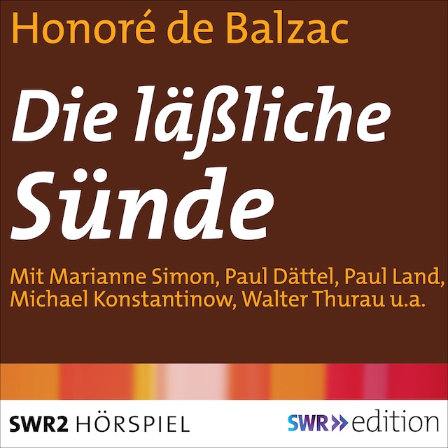 Book cover for Die läßliche Sünde