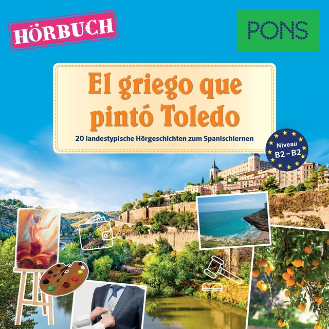 Couverture de livre pour PONS Hörbuch Spanisch: El griego que pintó Toledo