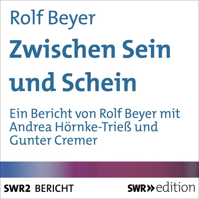 Book cover for Zwischen Sein und Schein
