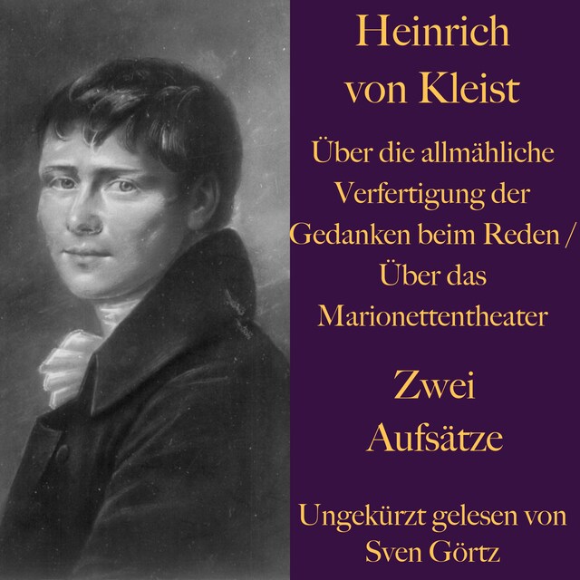 Book cover for Heinrich von Kleist: Über die allmähliche Verfertigung der Gedanken beim Reden