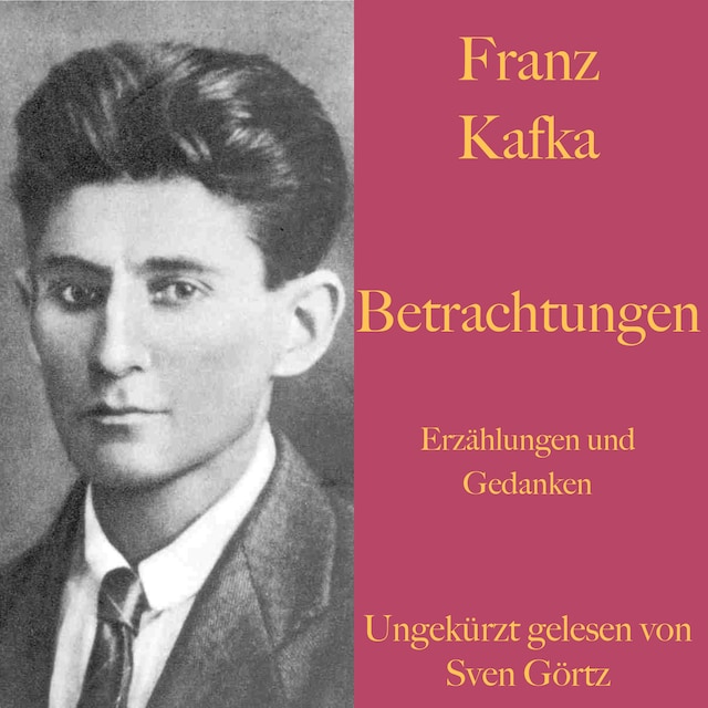 Book cover for Franz Kafka: Betrachtungen. Erzählungen und Gedanken.