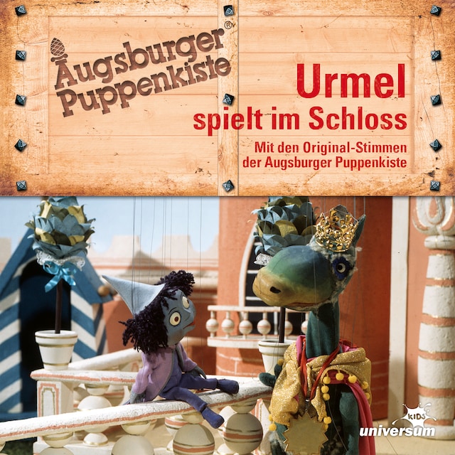 Buchcover für Augsburger Puppenkiste - Urmel spielt im Schloß