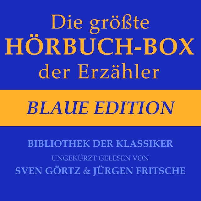 Die größte Hörbuch-Box der Erzähler: Blaue Edition