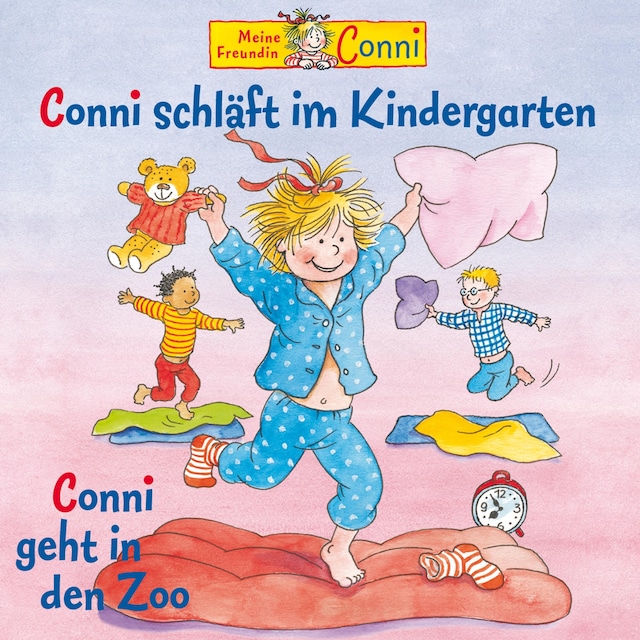 Copertina del libro per Conni schläft im Kindergarten / Conni geht in den Zoo