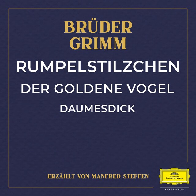 Kirjankansi teokselle Rumpelstilzchen / Der goldene Vogel / Daumesdick