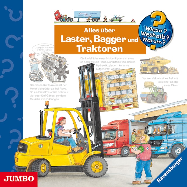 Copertina del libro per Alles über Laster, Bagger und Traktoren [Wieso? Weshalb? Warum? Folge 38