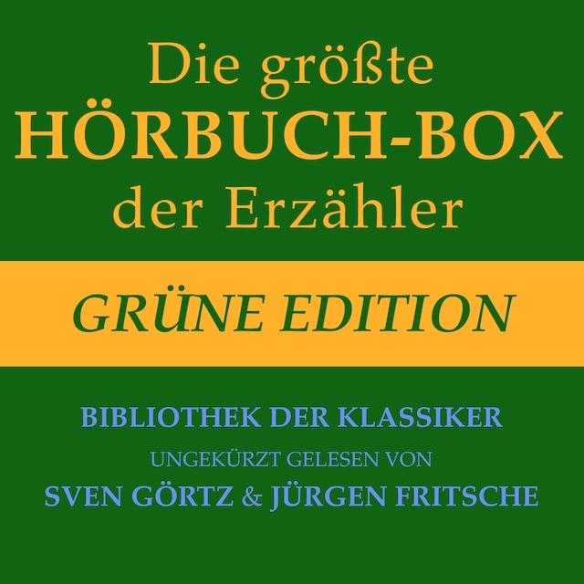 Boekomslag van Die größte Hörbuch-Box der Erzähler: Grüne Edition